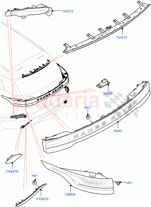 Part Diagram for Land Rover LR154485