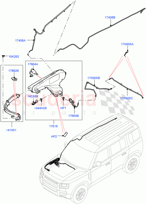 Part Diagram for Land Rover LR129832