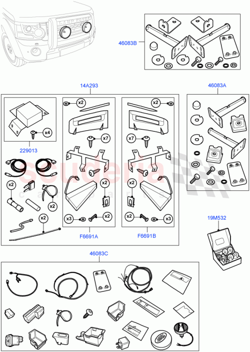 Part Diagram for Land Rover VPLAV0098
