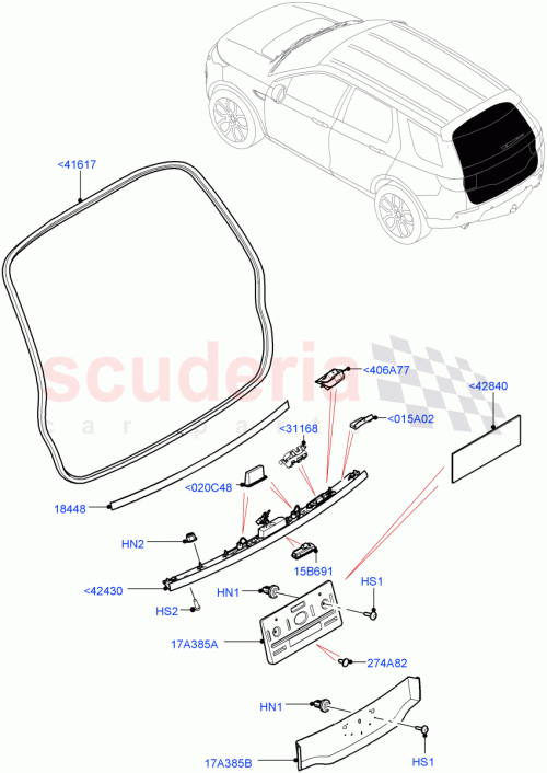 Part Diagram for Land Rover LR105989