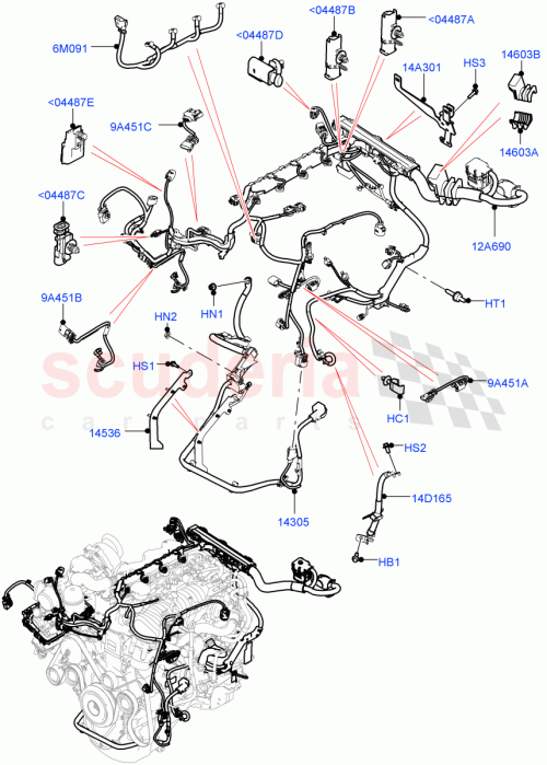 Part Diagram for Land Rover LR091266