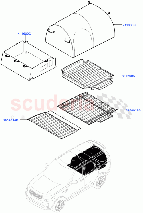 Part Diagram for Land Rover VPLRS0374AAM