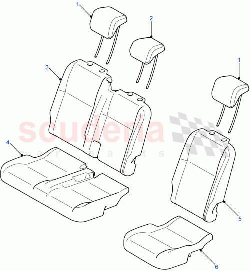 Part Diagram for Land Rover LR040721