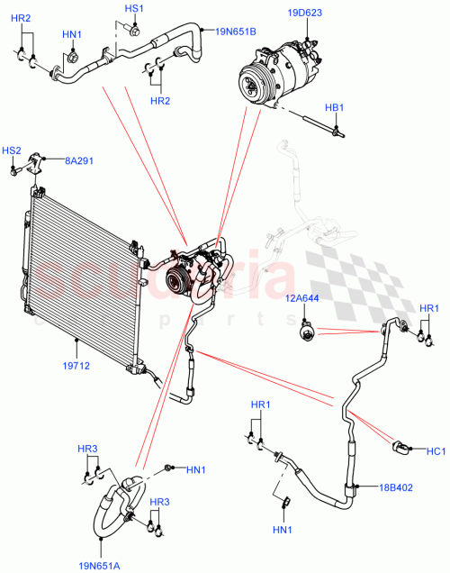 Part Diagram for Land Rover LR131140