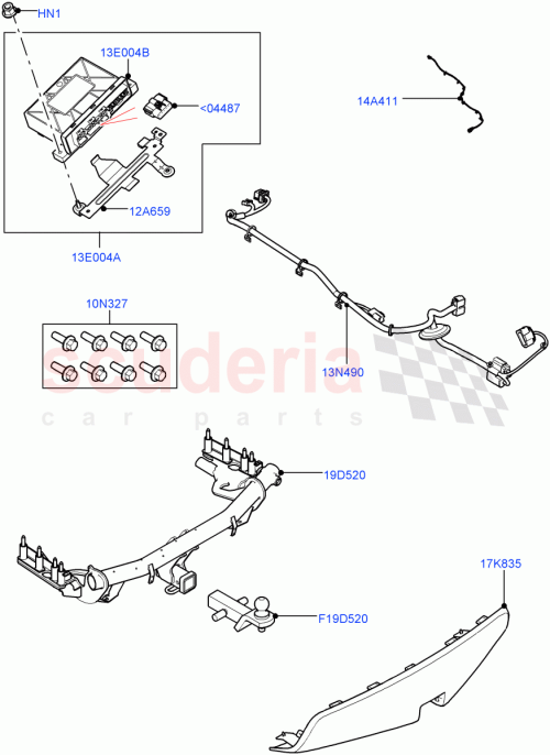 Part Diagram for Land Rover VPLCT0290