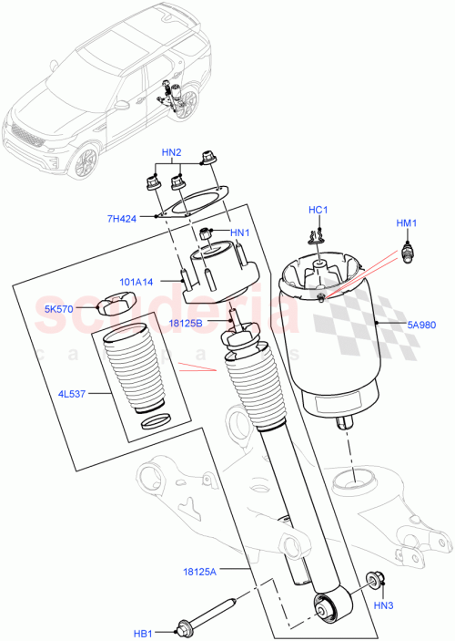 Part Diagram for Land Rover LR081568