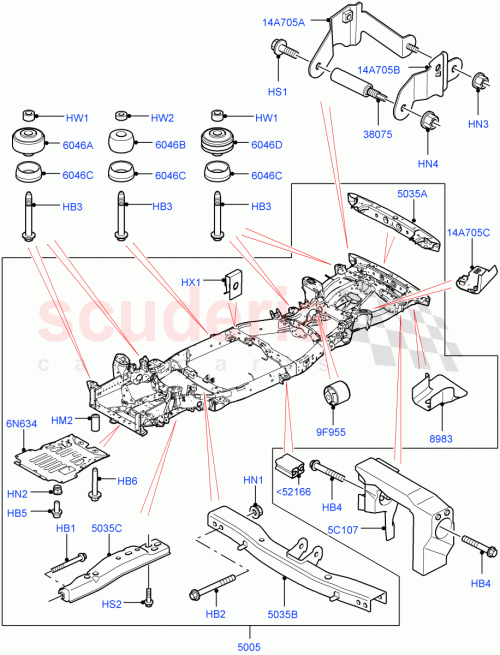 Part Diagram for Land Rover KYG500500