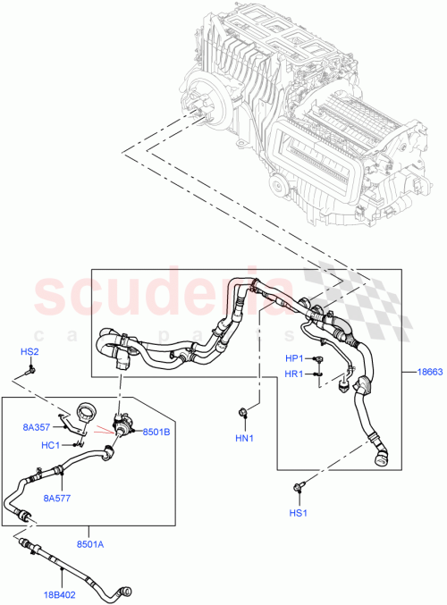 Part Diagram for Land Rover LR151540