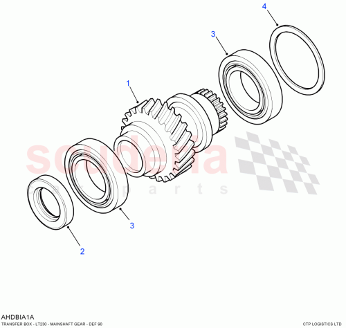 Part Diagram for Land Rover IEH500140