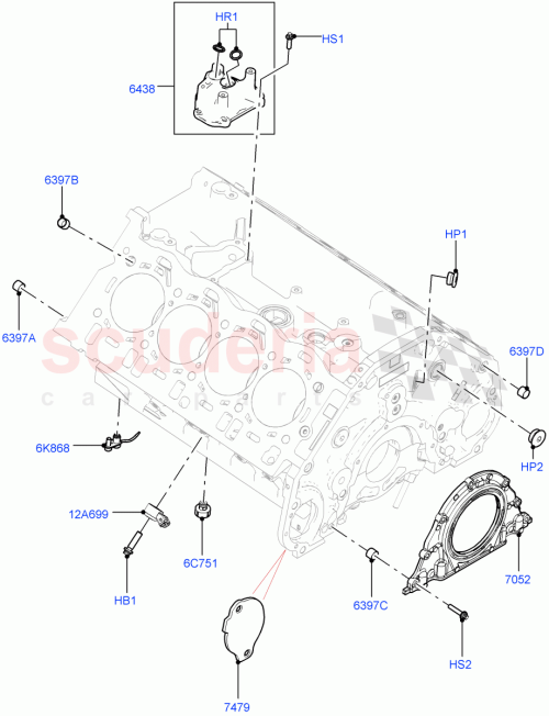 Part Diagram for Land Rover LR158430