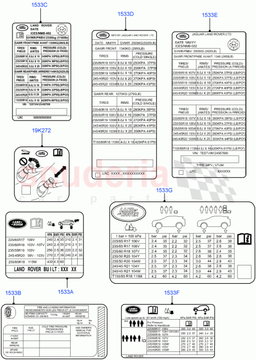 Part Diagram for Land Rover LR105147