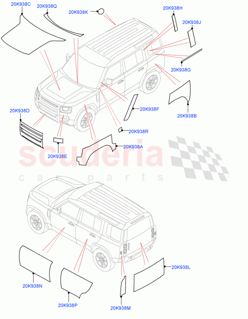 Part Diagram for Land Rover LR138321