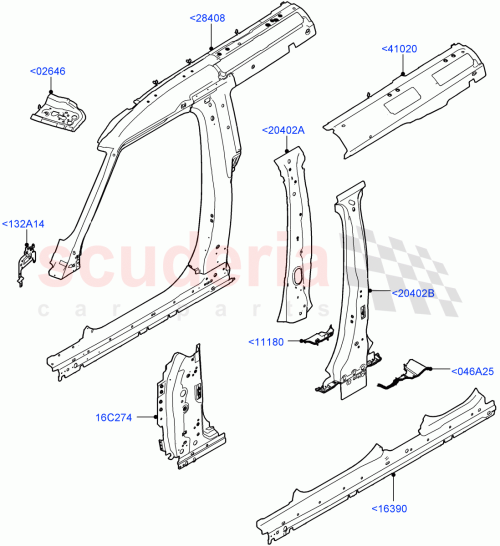 Part Diagram for Land Rover LR130708