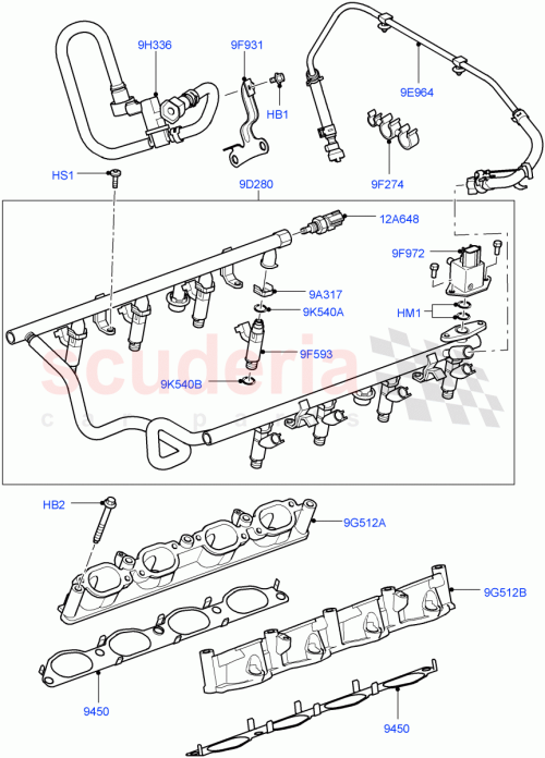 Part Diagram for Land Rover MAP500110