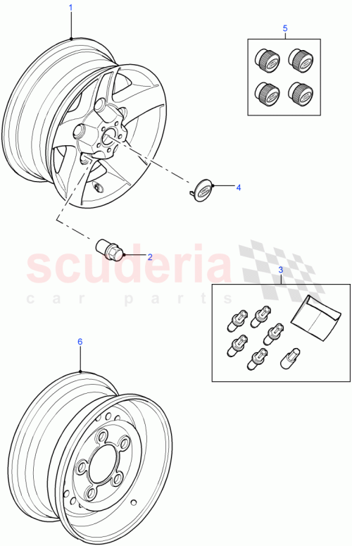 Part Diagram for Land Rover RRD500560