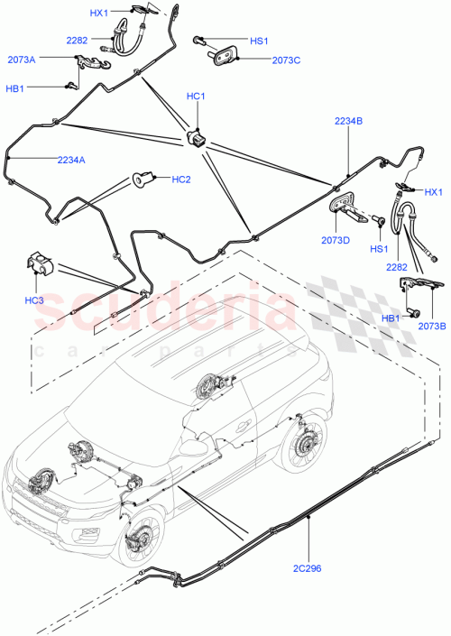 Part Diagram for Land Rover LR041433