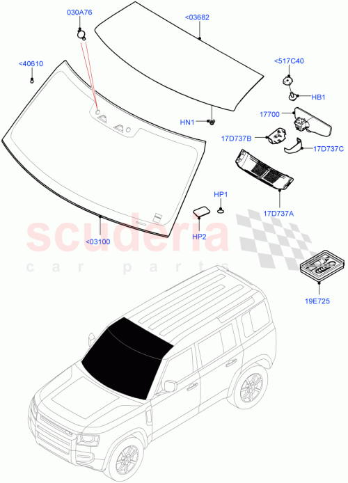 Part Diagram for Land Rover LR131818