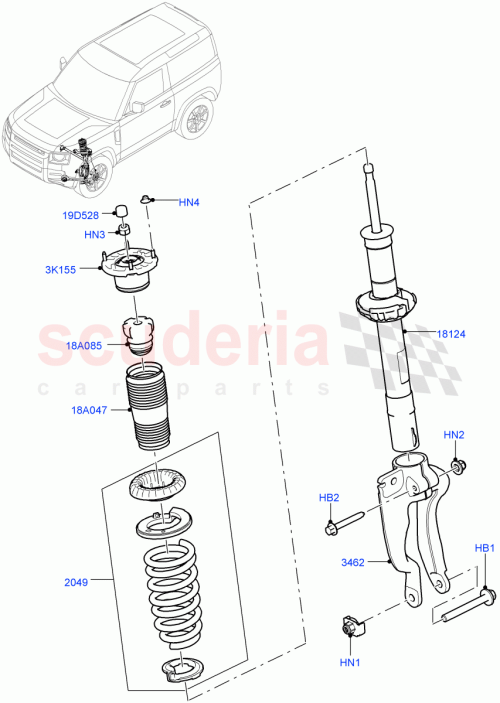 Part Diagram for Land Rover LR100397