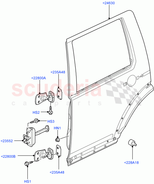 Part Diagram for Land Rover BFA780180