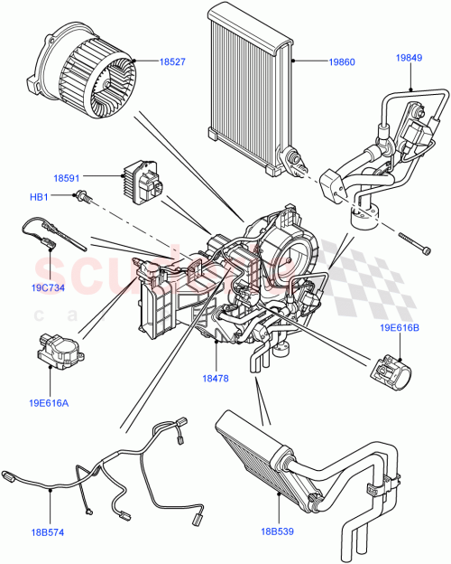 Part Diagram for Land Rover JWO500080
