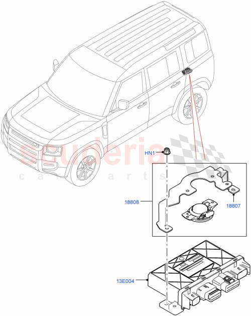 Part Diagram for Land Rover LR133726