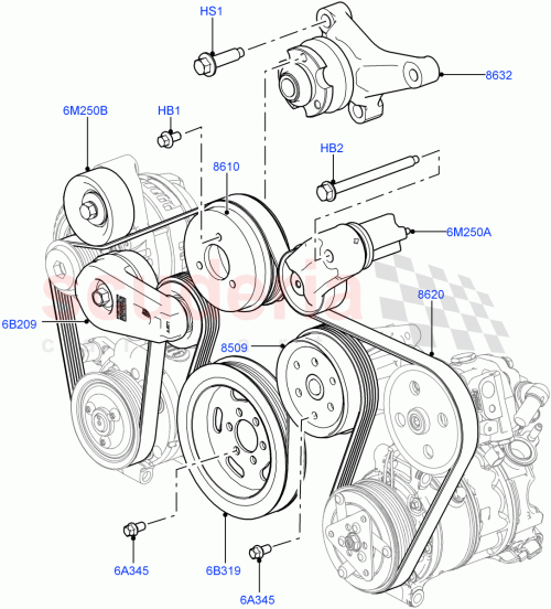Part Diagram for Land Rover LR016139