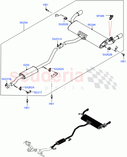 Part Diagram for Land Rover LR104336