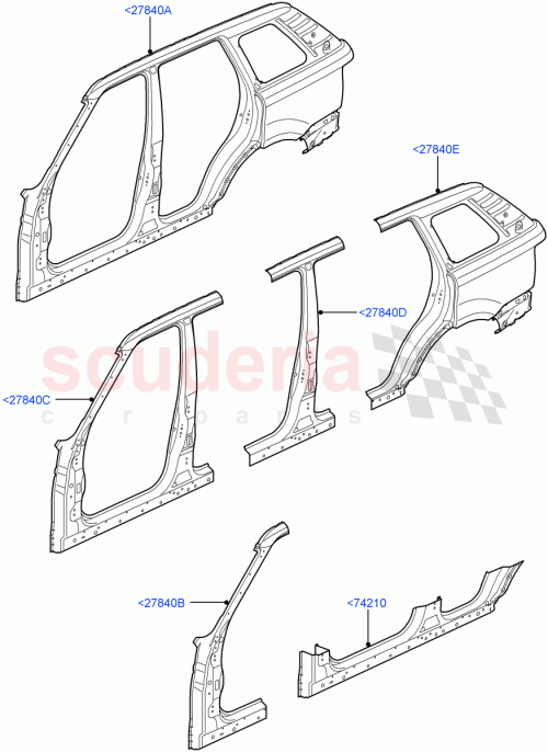 Part Diagram for Land Rover ALA790150