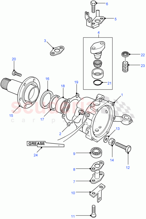 Part Diagram for Land Rover FTC56