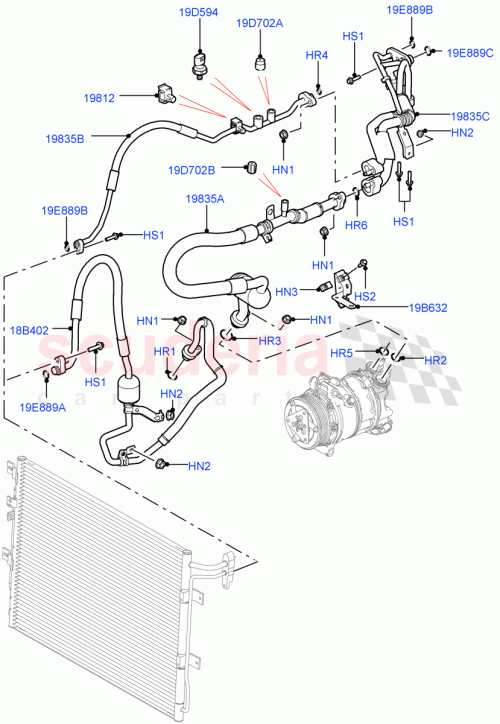 Part Diagram for Land Rover LR050912
