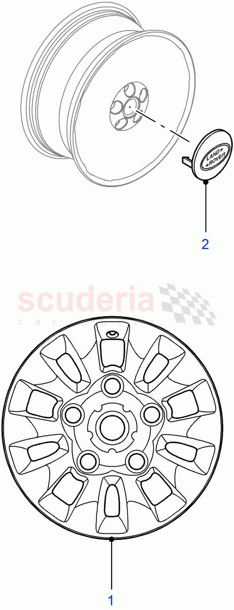 Part Diagram for Land Rover LR051775