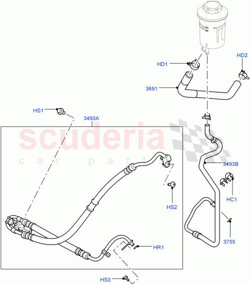 Part Diagram for Land Rover QEP500901