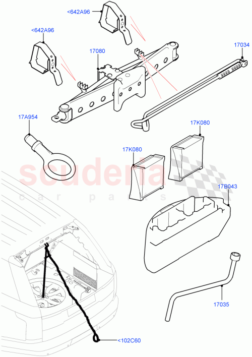 Part Diagram for Land Rover LR161610