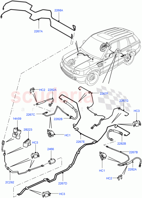 Part Diagram for Land Rover SYC100530