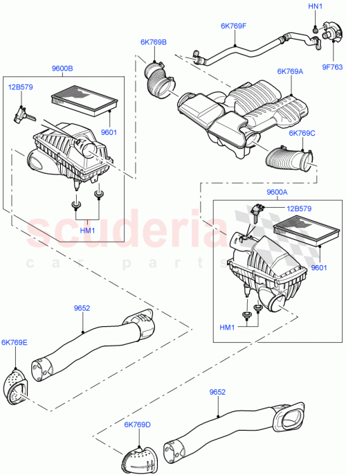 Part Diagram for Land Rover LR015354