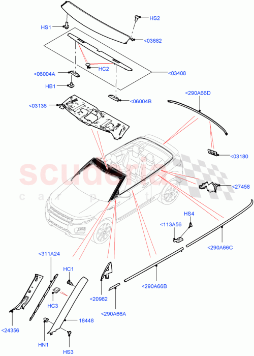 Part Diagram for Land Rover LR092965
