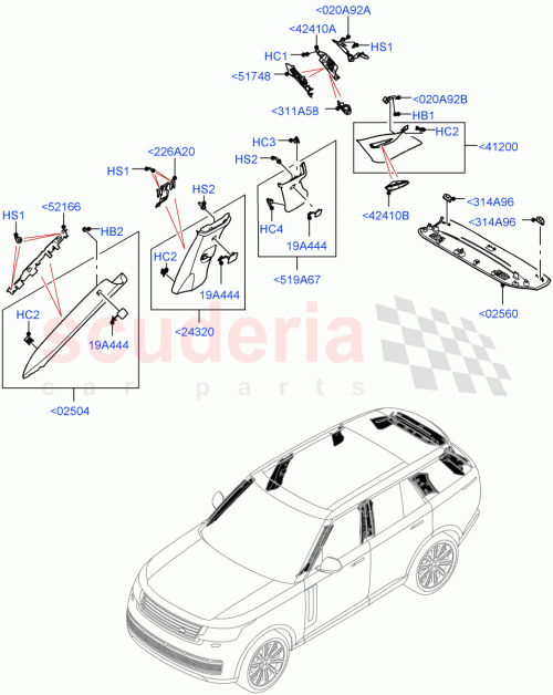 Part Diagram for Land Rover LR171772