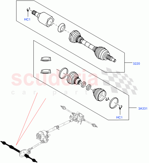 Part Diagram for Land Rover LR153498