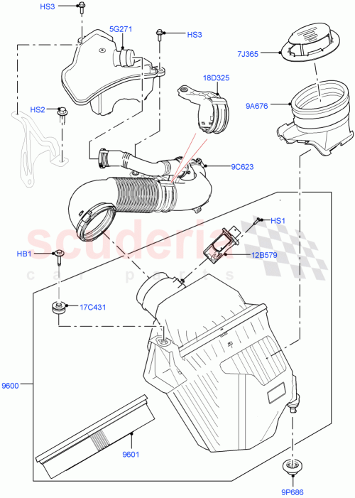 Part Diagram for Land Rover LR114603