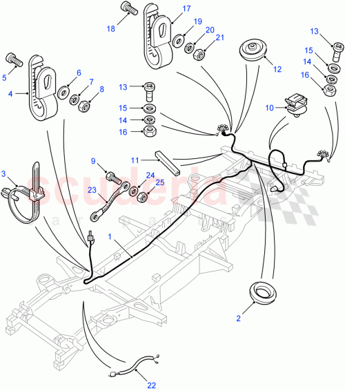 Part Diagram for Land Rover YNN501050