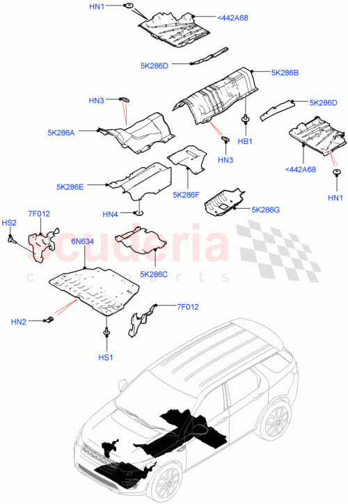 Part Diagram for Land Rover LR139182