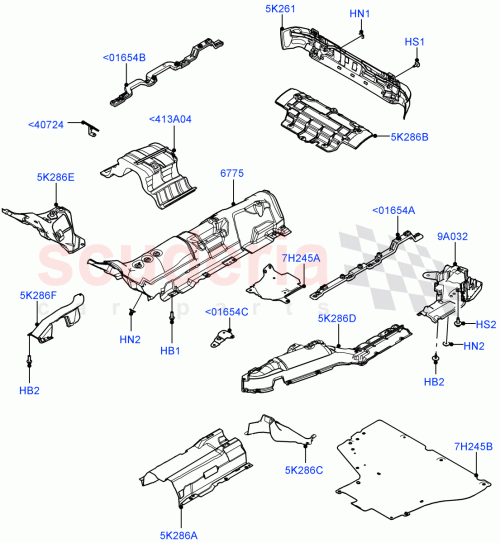 Part Diagram for Land Rover LR155544