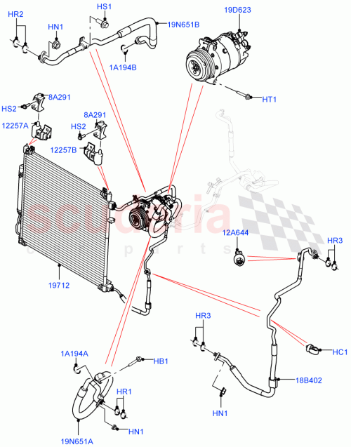 Part Diagram for Land Rover LR142114
