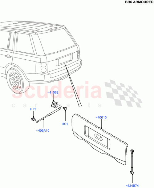 Part Diagram for Land Rover BHU760070
