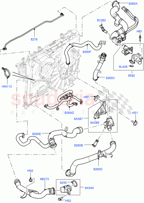 Part Diagram for Land Rover LR058382