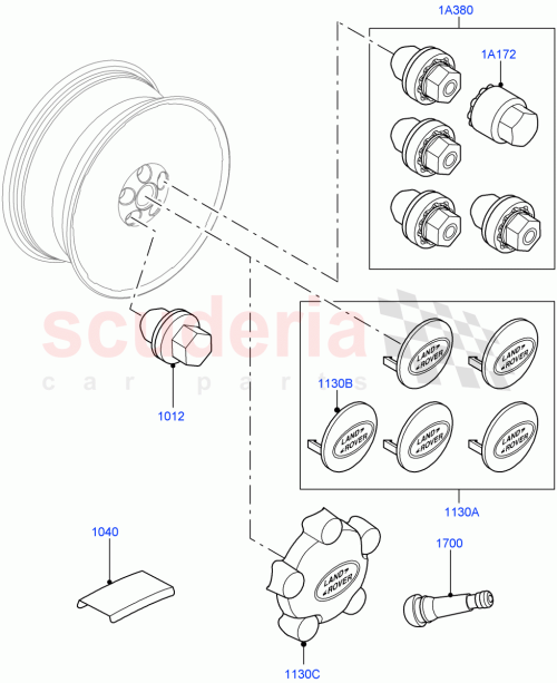 Part Diagram for Land Rover LR129123