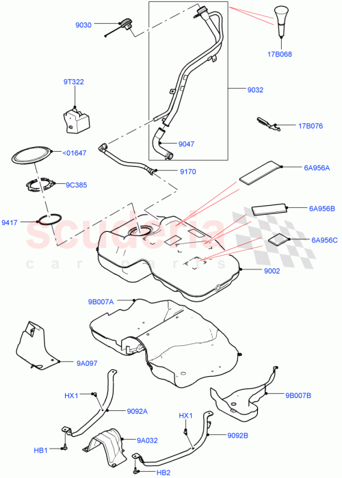 Part Diagram for Land Rover LR061062
