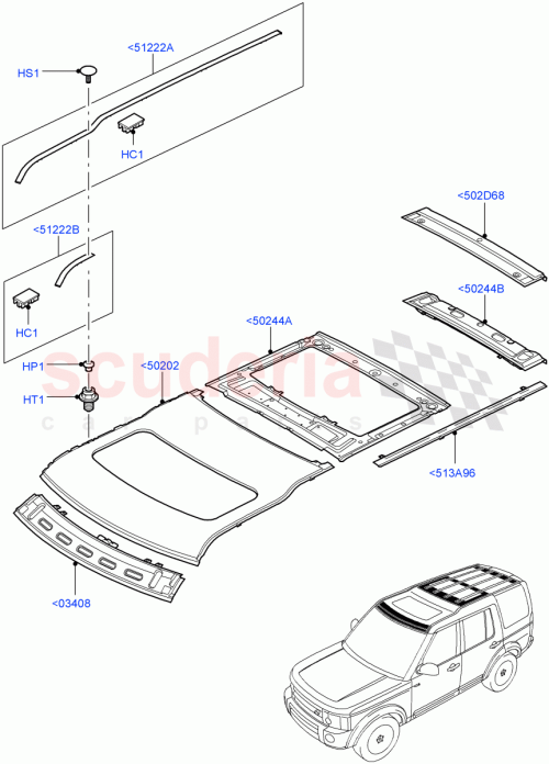 Part Diagram for Land Rover LR048577