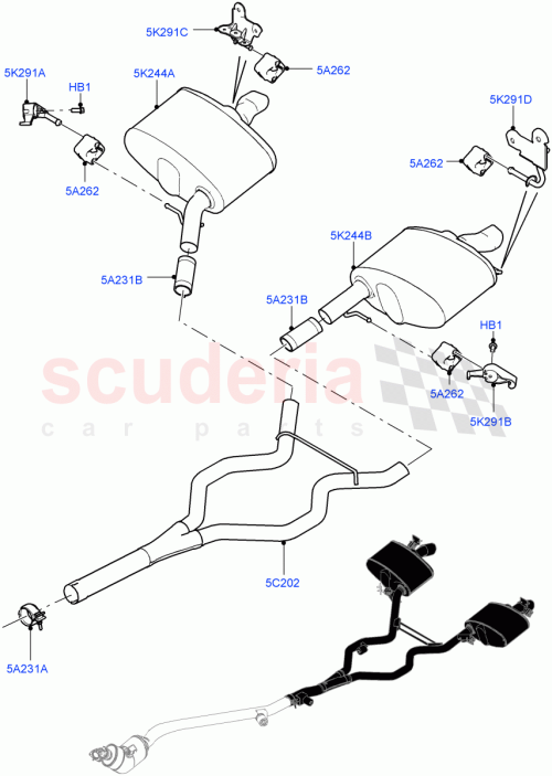Part Diagram for Land Rover LR105230
