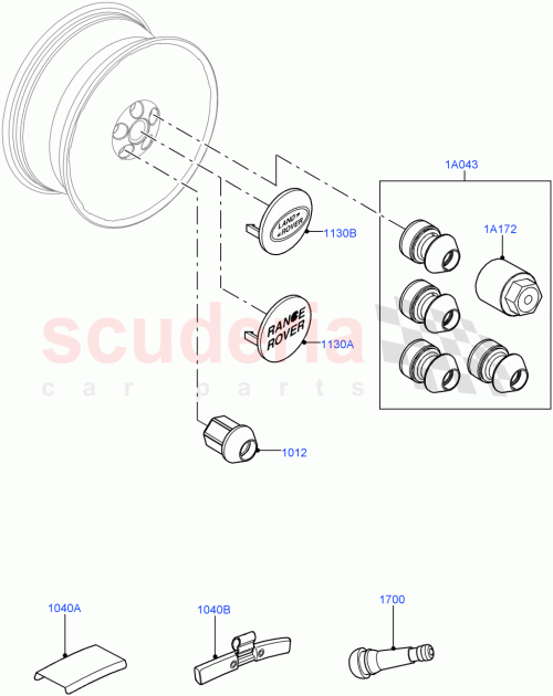 Part Diagram for Land Rover LR001381